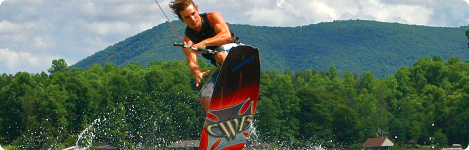 Wakeboarding at Smith Mountain Lake Virginia