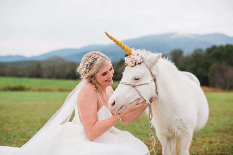 Layney and a unicorn