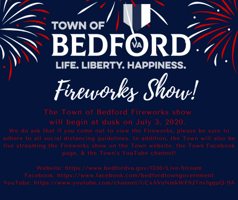 Town of Bedford Fireworks Show Destination Bedford