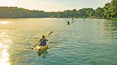 Paddling and SUP on Smith Mountain Lake in Bedford