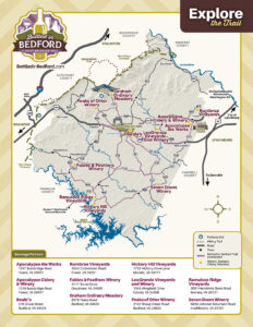 Bottled in Bedford Trail Map