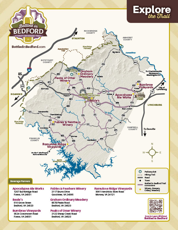 Bottled in Bedford Map April 2026